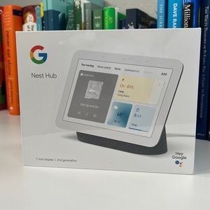 Google Nest Hub: 7 inch display, 2nd generation. New in box.